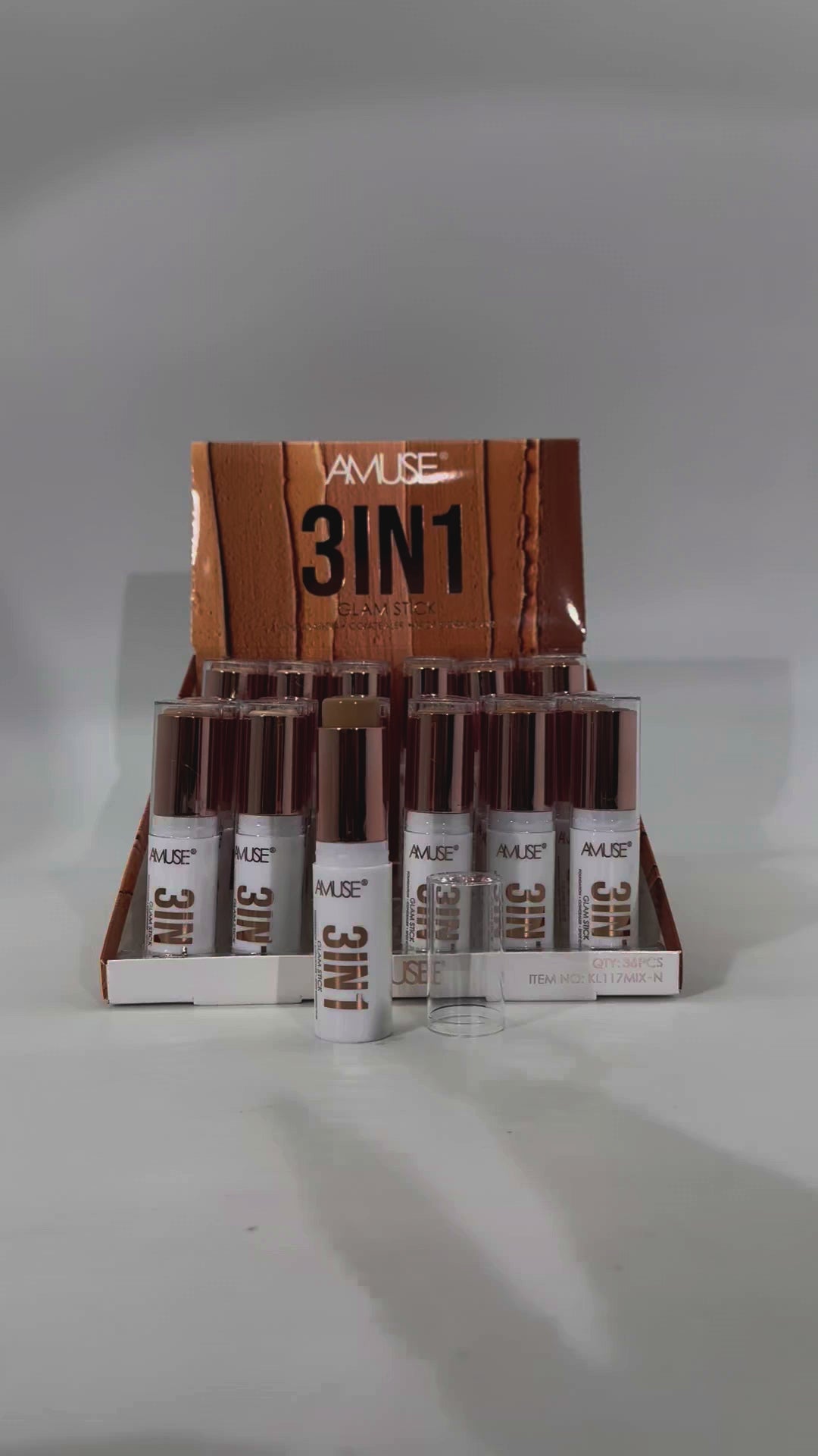 3 In 1 Foundation Stick - Amuse | Wholesale Makeup
