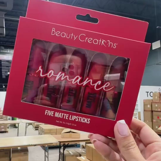 Five Matte Lipstick Romance - Beauty Creations | Wholesale Makeup