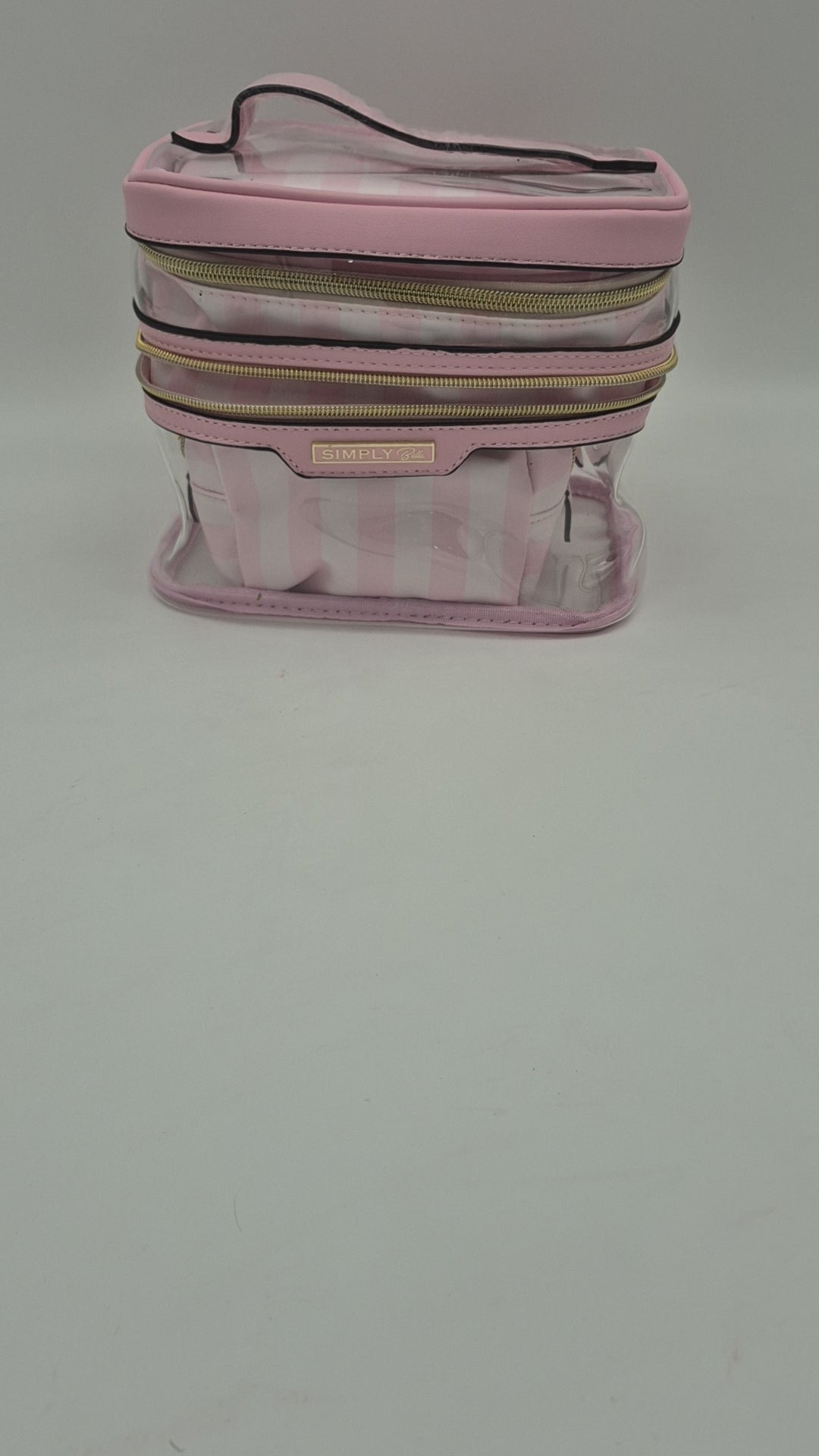 Print Makeup Bag - Baby Pink Simply Bella | Wholesale Makeup