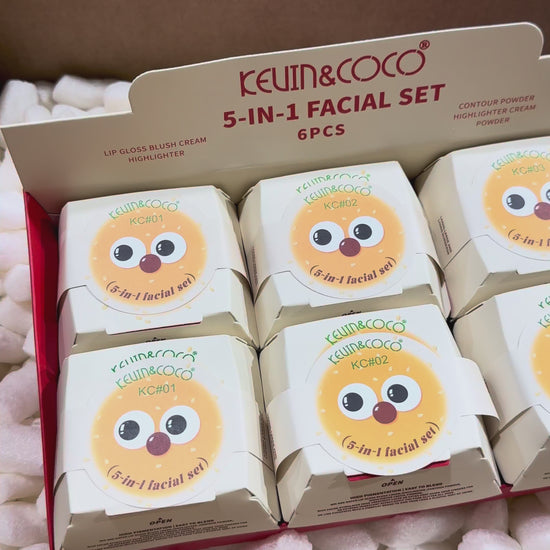 5-In-1 Facial Set - Kevin & Coco | Wholesale Makeup