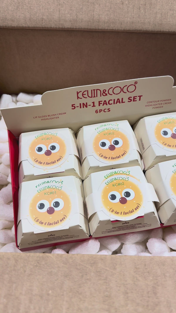 5-In-1 Facial Set - Kevin & Coco | Wholesale Makeup