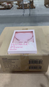 Pink Bow Handheld Mirror Beauty Creations | Wholesale Makeup