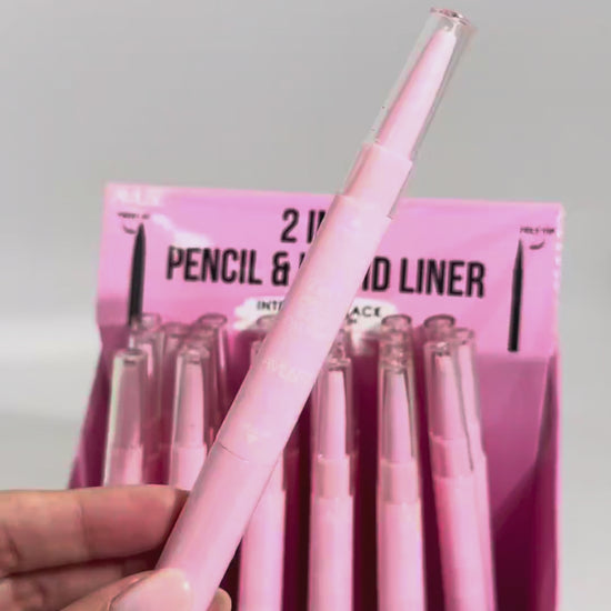 2 in 1 Pencil & Liquid Eyeliner - Amuse | Wholesale Makeup