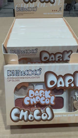 Dark Chocol Palette & Lip Gloss Kevin & Coco | Wholesale Makeup