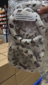 Totemica Headband Leopard Brown - Wholesale 10 Units (LEOBROWN)