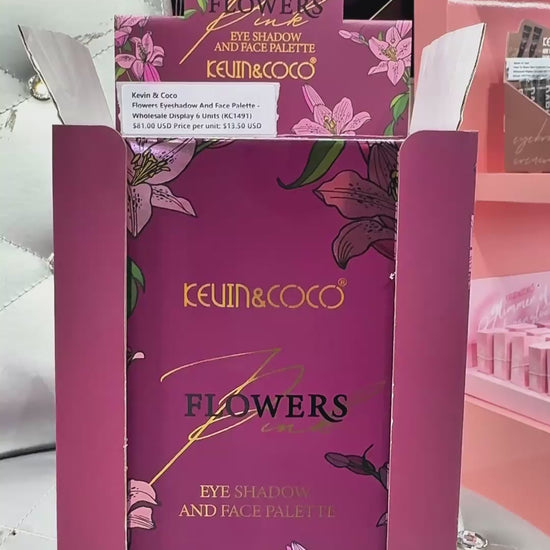 Flowers Eyeshadow And Face Palette Kevin & Coco | Wholesale Makeup