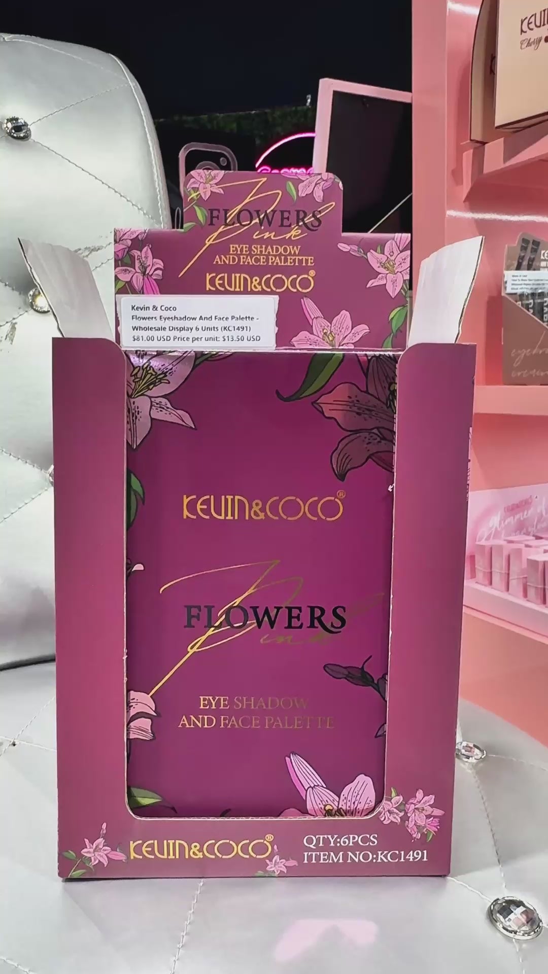 Flowers Eyeshadow And Face Palette Kevin & Coco | Wholesale Makeup