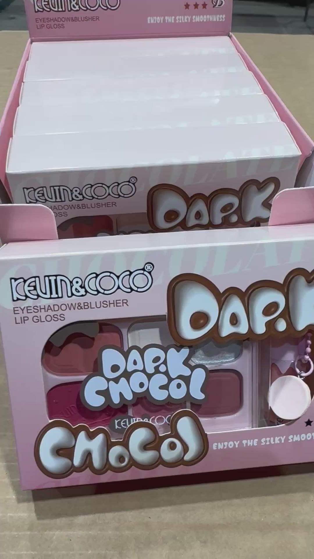 Dark Chocol Palette & Gloss - Kevin & Coco | Wholesale Makeup