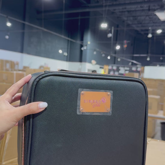 Travel Makeup Case With Led Mirror - Simply Bella | Wholesale Makeup