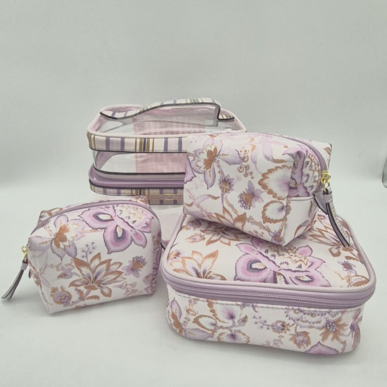 Print Makeup Bag - Lilac Simply Bella | Wholesale Makeup