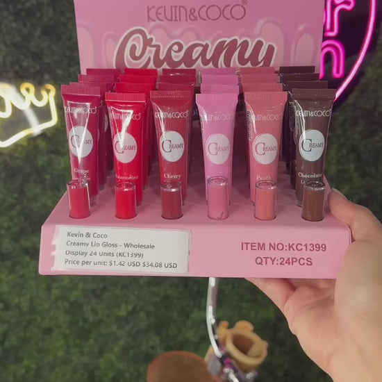 Creamy Lip Gloss - Kevin & Coco | Wholesale Makeup