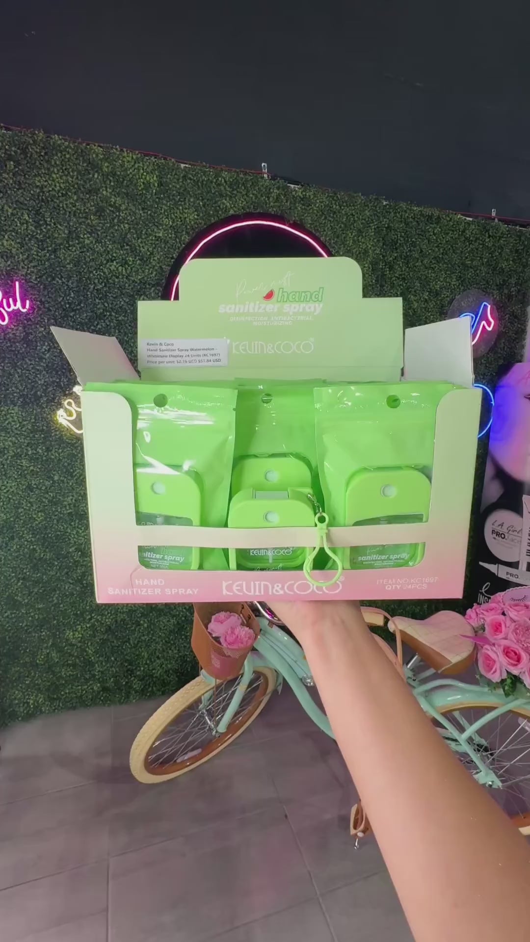Hand Sanitizer Spray Watermelon Kevin & Coco | Wholesale Makeup