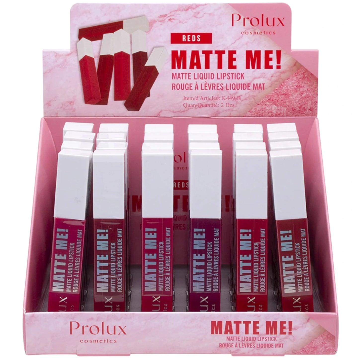 Matte Me! Matte Liquid Lipstick Reds Prolux | Wholesale Makeup