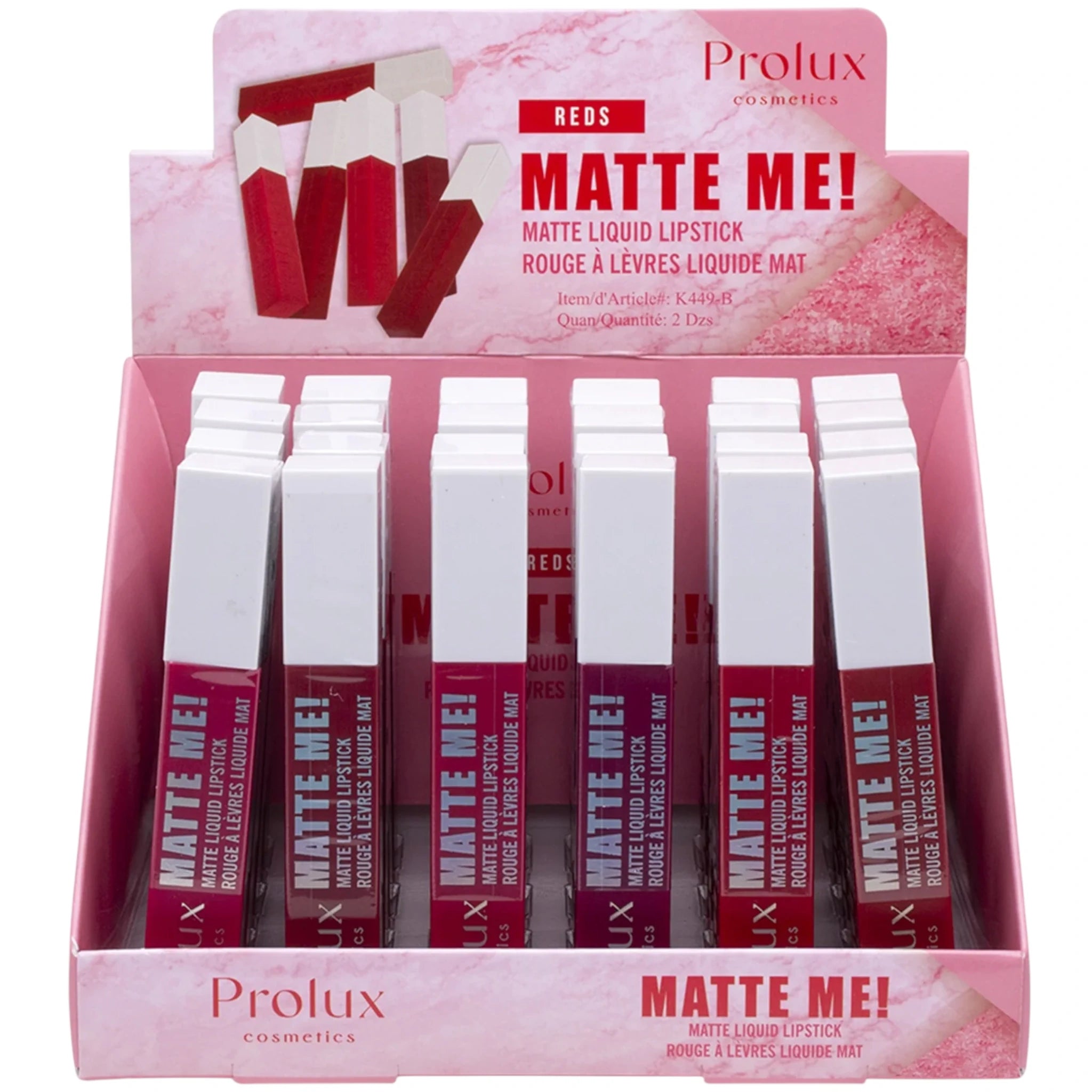 Matte Me! Matte Liquid Lipstick Reds Prolux | Wholesale Makeup