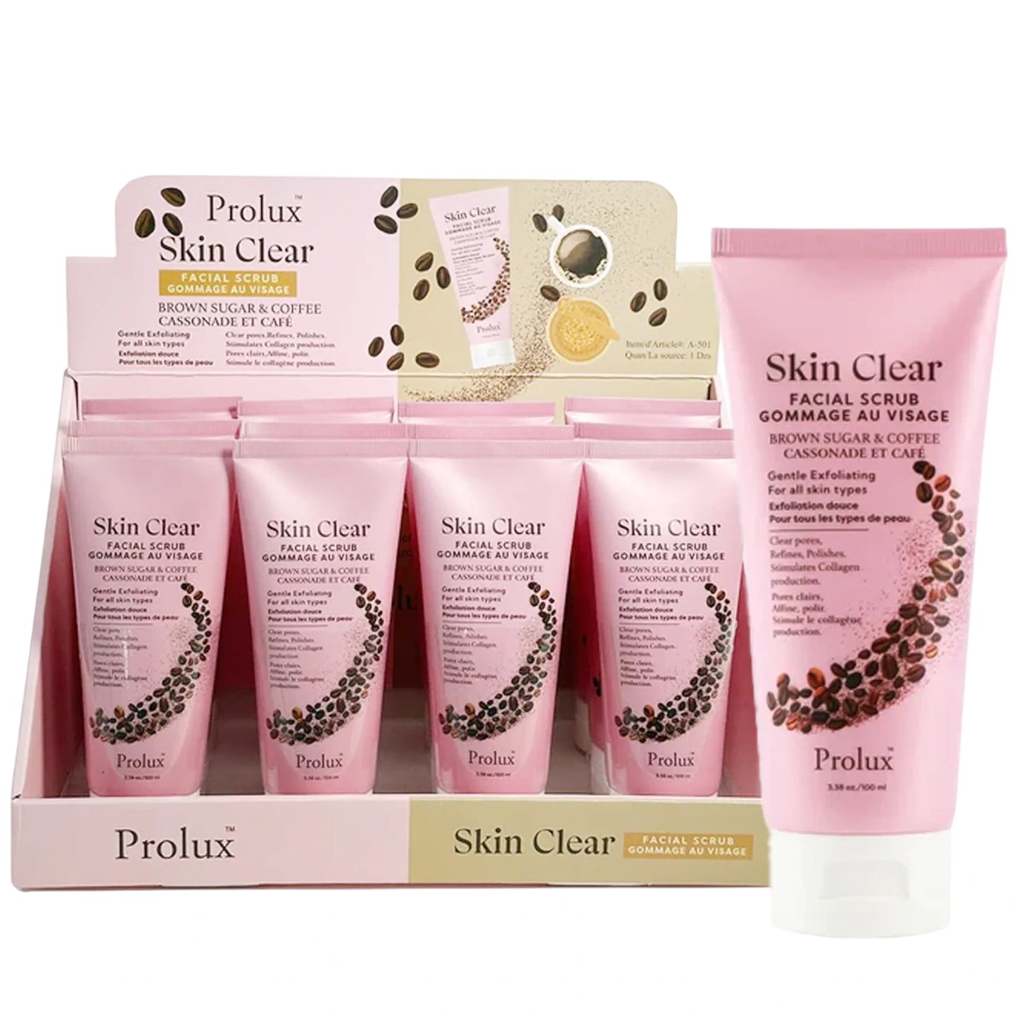 Skin Clear Facial Scrub - Prolux | Wholesale Makeup