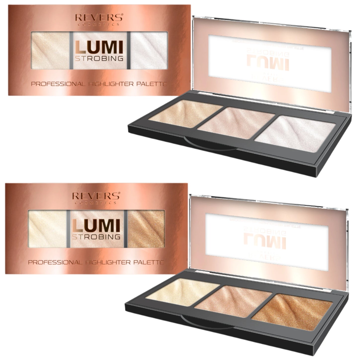 Lumi Strobing Highlighter Palette Revers Cosmetics | Wholesale Makeup