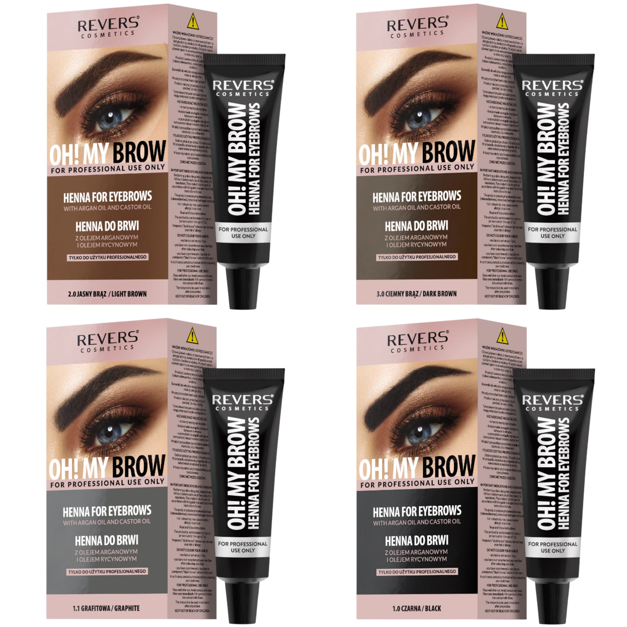 Oh! My Brow Henna For Eyebrows Revers Cosmetics | Wholesale Makeup