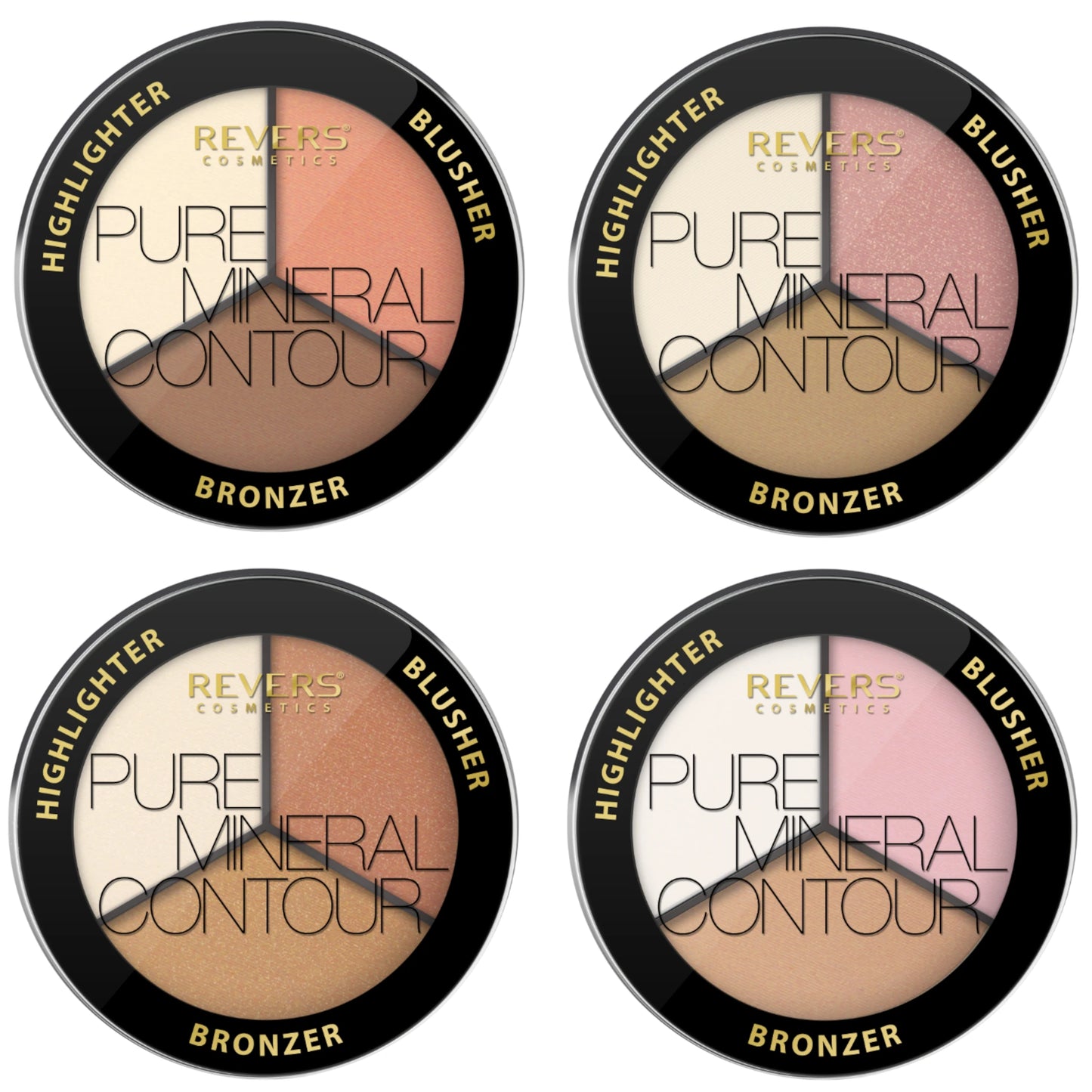 Pure Mineral Face Contour Palette Revers Cosmetics | Wholesale Makeup