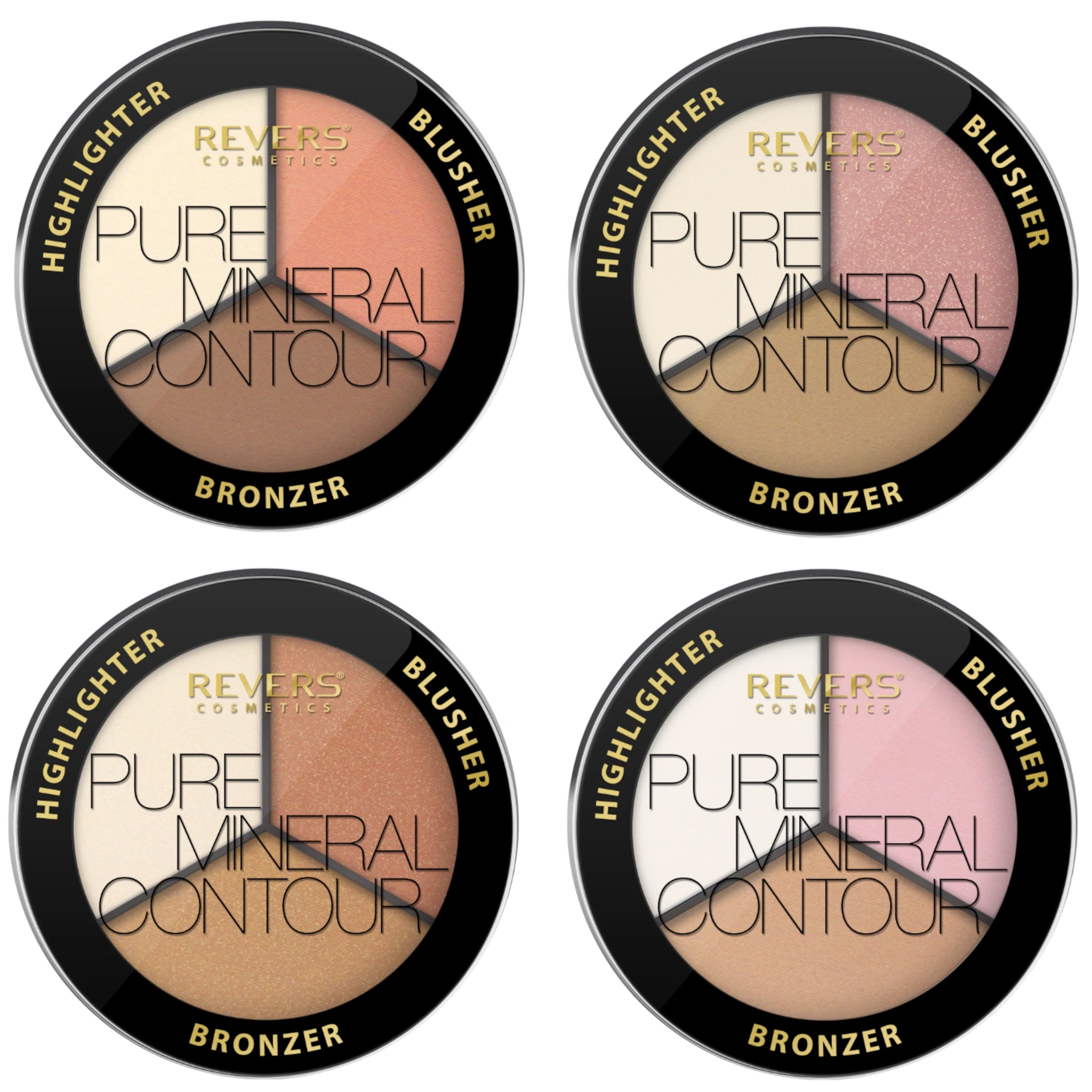 Pure Mineral Face Contour Palette Revers Cosmetics | Wholesale Makeup