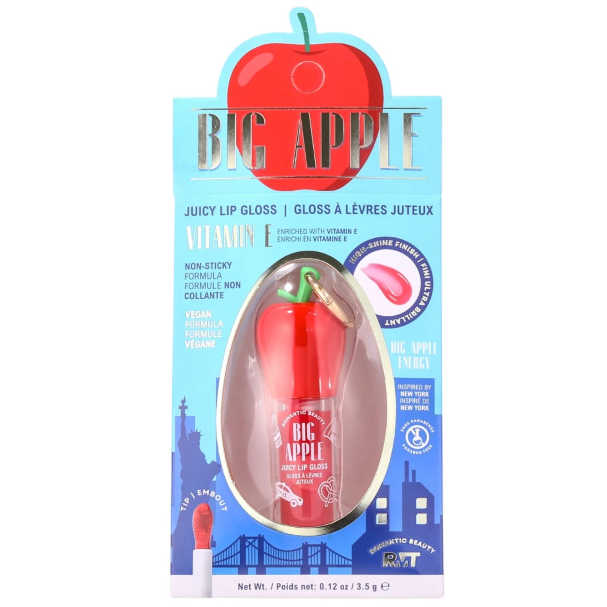Big Apple Juicy Lip Gloss Romantic Beauty | Wholesale Makeup