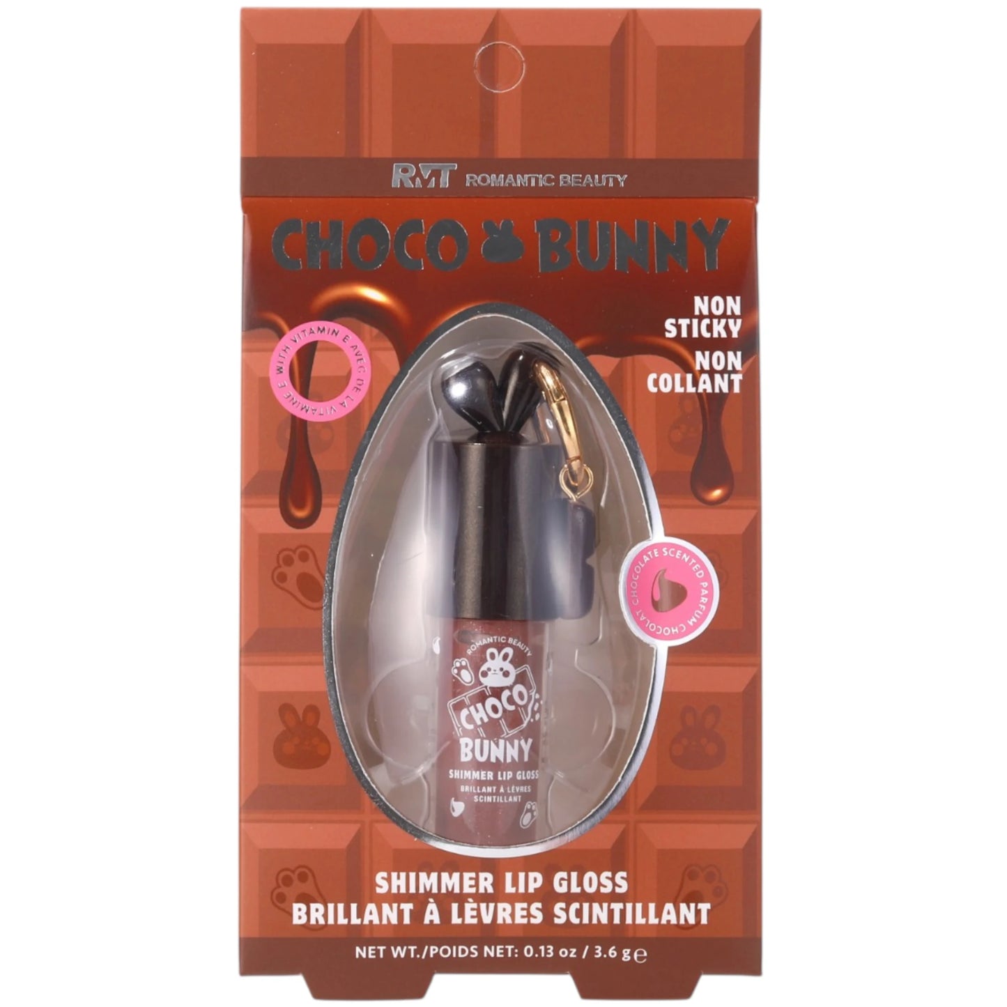 Choco Bunny Shimmer Lip Gloss Romantic Beauty | Wholesale Makeup