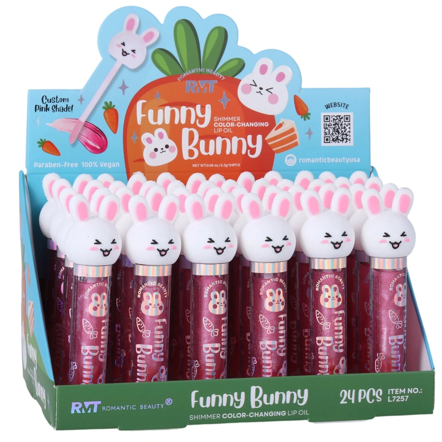 Funny Bunny Magic Shimmer Lip Oil Romantic Beauty | Wholesale Makeup