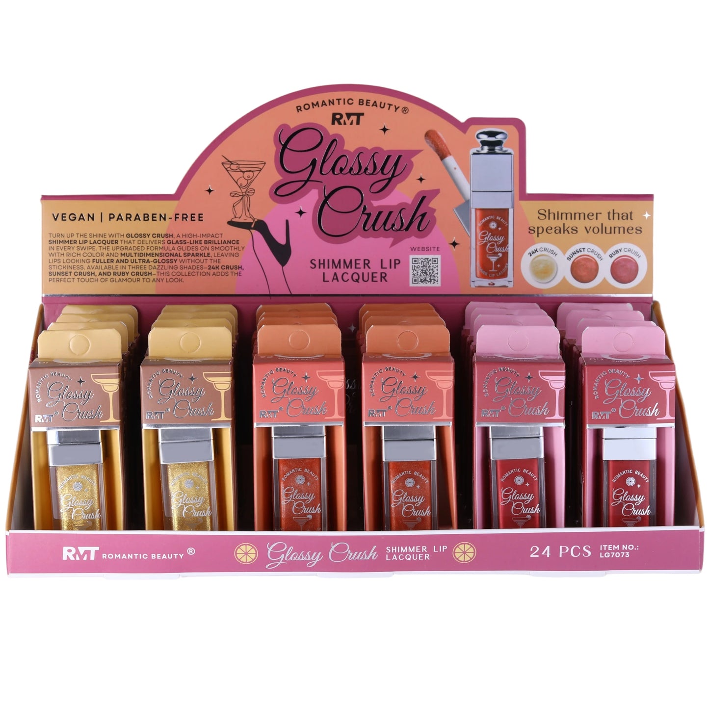 Glossy Crush Shimmer Lip Romantic Beauty | Wholesale Makeup