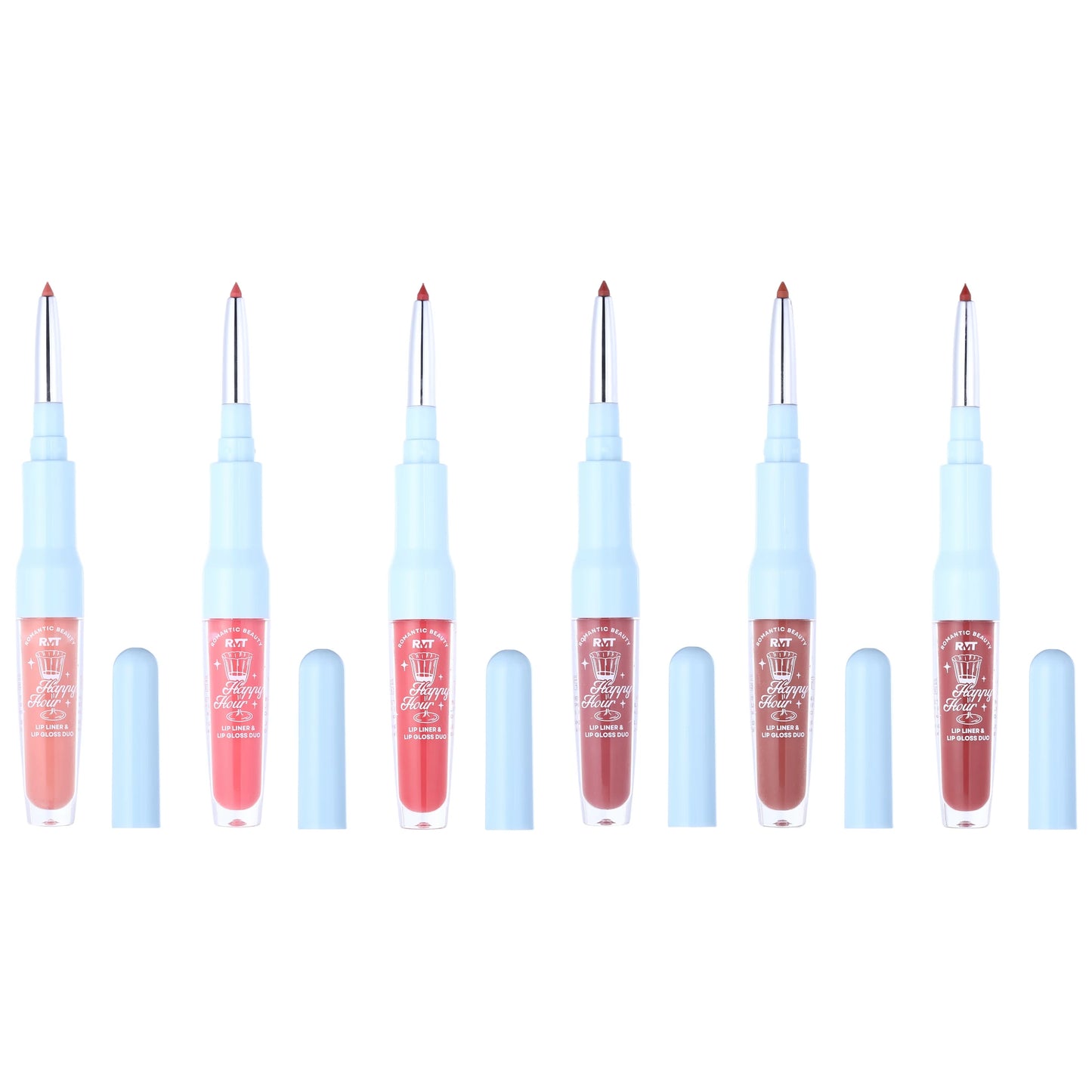 Happy Hour Lip Liner & Lip Gloss Duo Romantic Beauty | Wholesale Makeup