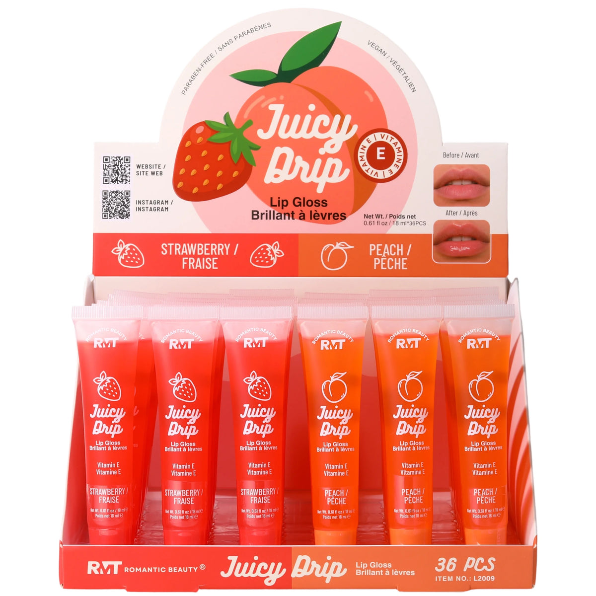 Juicy Drip Lip Gloss - Romantic Beauty | Wholesale Makeup