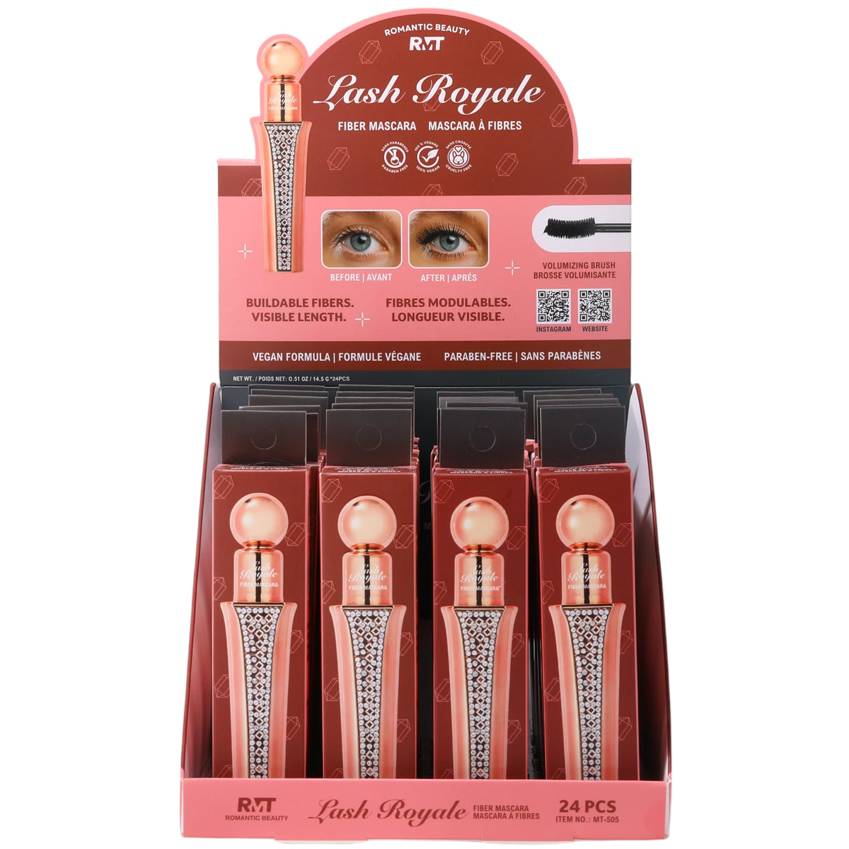 Lash Royale - Fiber Mascara Romantic Beauty | Wholesale Makeup