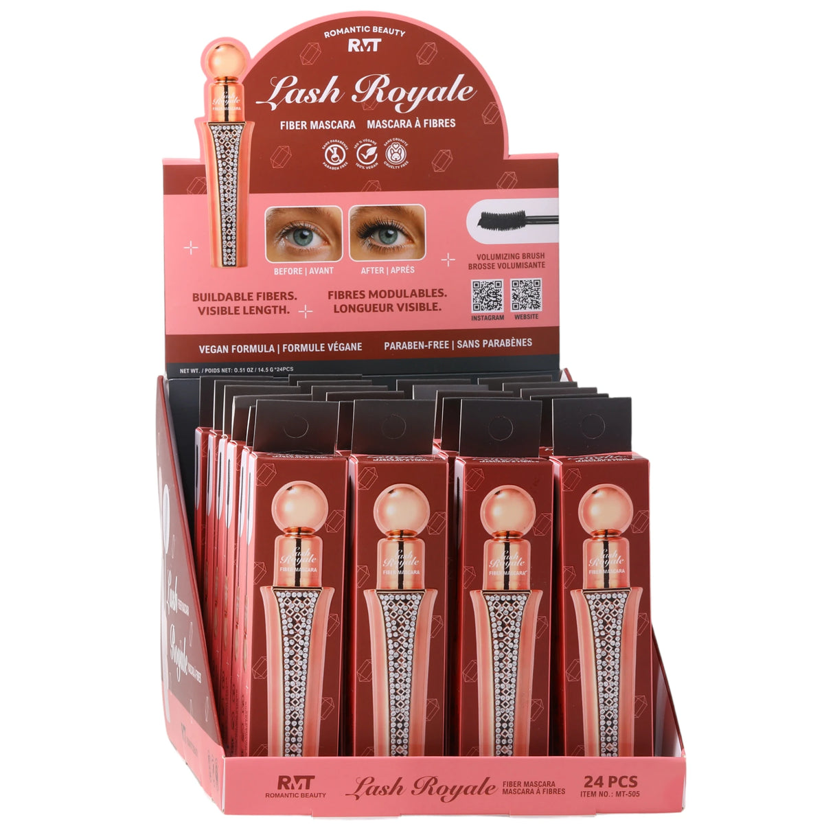 Lash Royale - Fiber Mascara Romantic Beauty | Wholesale Makeup