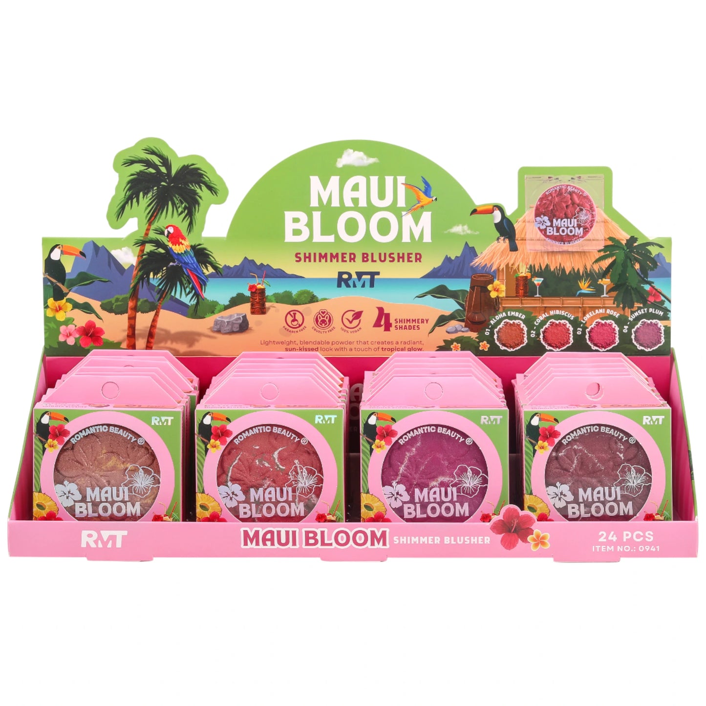 Maui Bloom Shimmer Blusher - Romantic Beauty | Wholesale Makeup