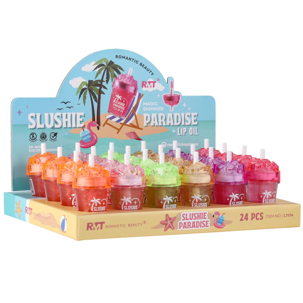 LCラブコスメ【マリンライム・ヴィランズ】4点セット売り Slushie Paradise Lip Oil Romantic Beauty | Wholesale Makeup