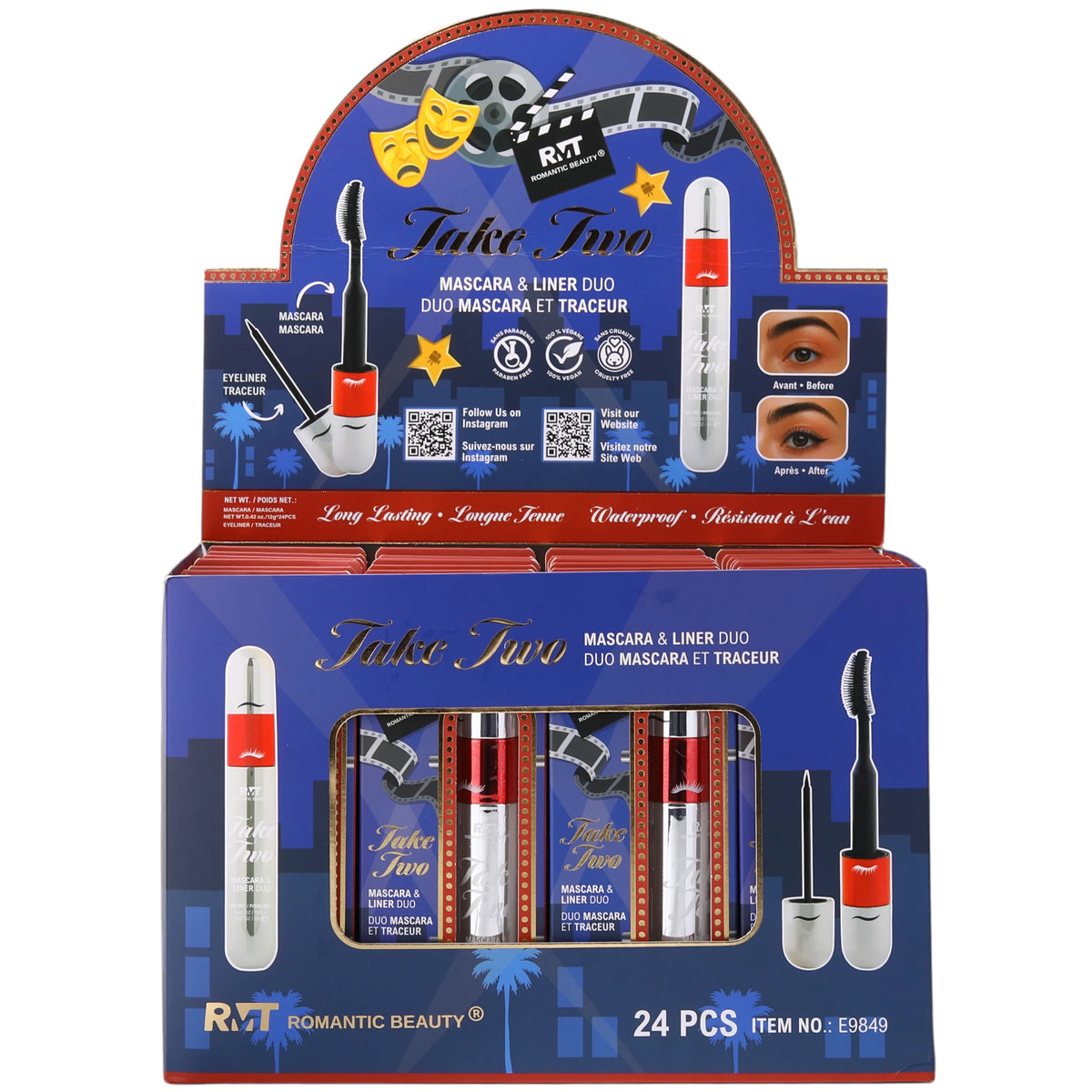Mascara & Liner Duo Romantic Beauty | Wholesale Makeup