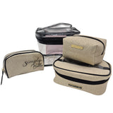 Print Makeup Bag - Gold Simply Bella | Wholesale Makeup