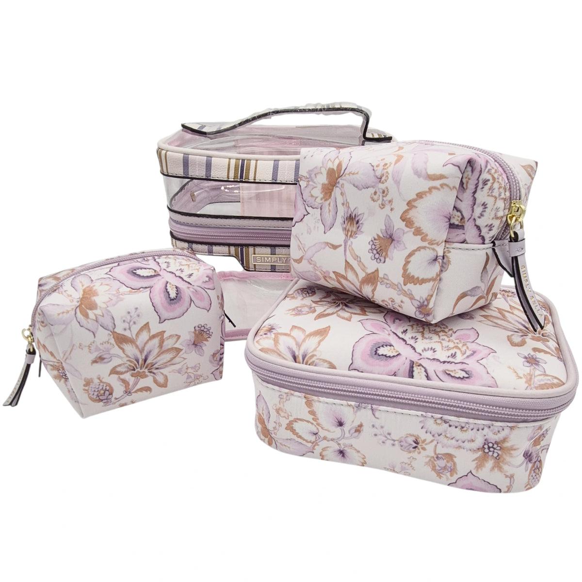 Print Makeup Bag - Lilac Simply Bella | Wholesale Makeup