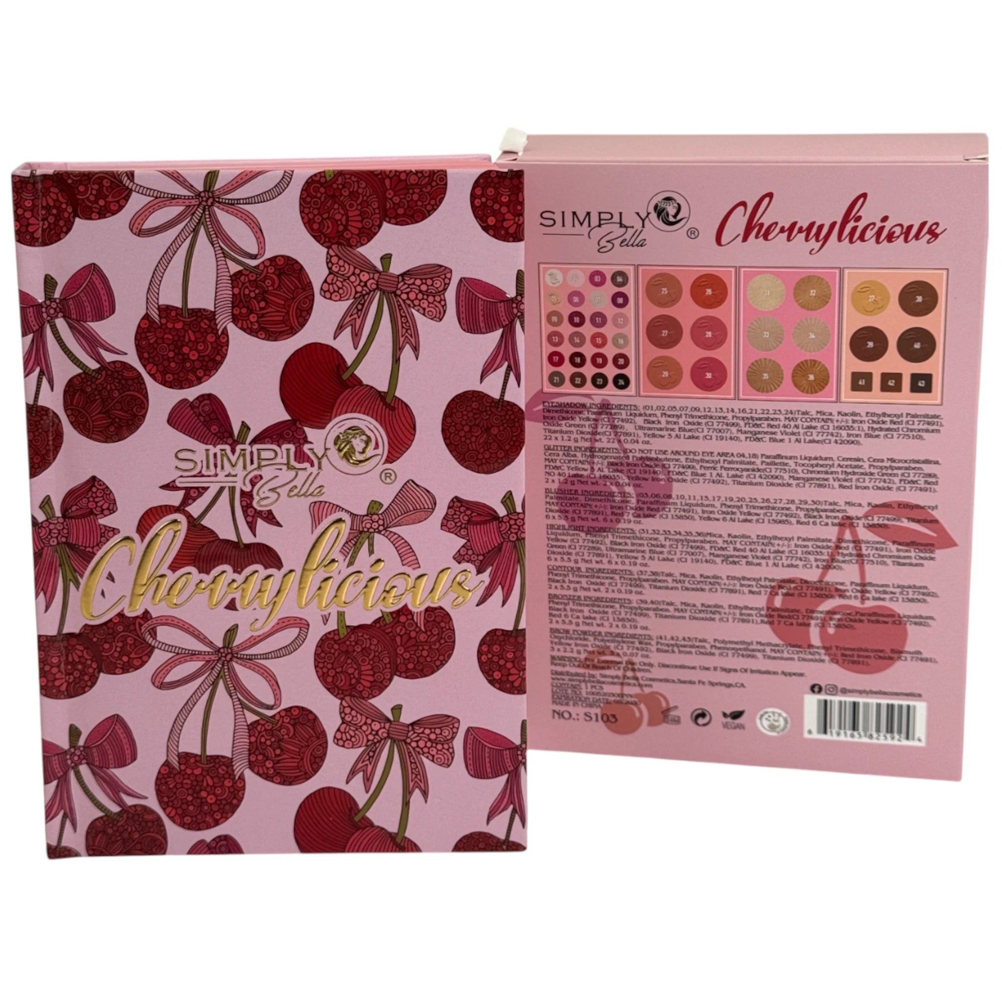 Cherrylicious Book Palette - Simply Bella | Wholesale Makeup