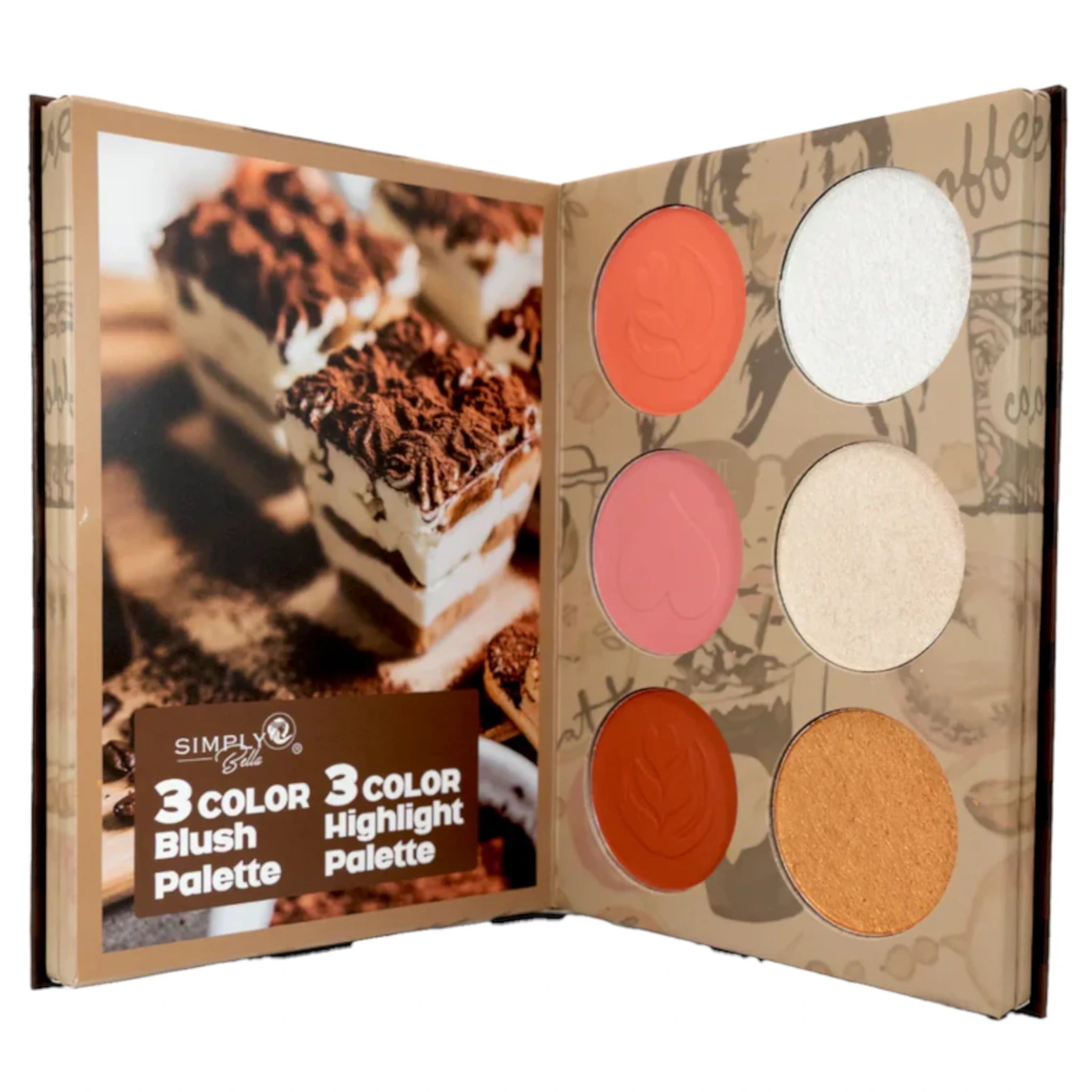 Coffee Time Pressed Pigment Palette Simply Bella | Wholesale Makeup
