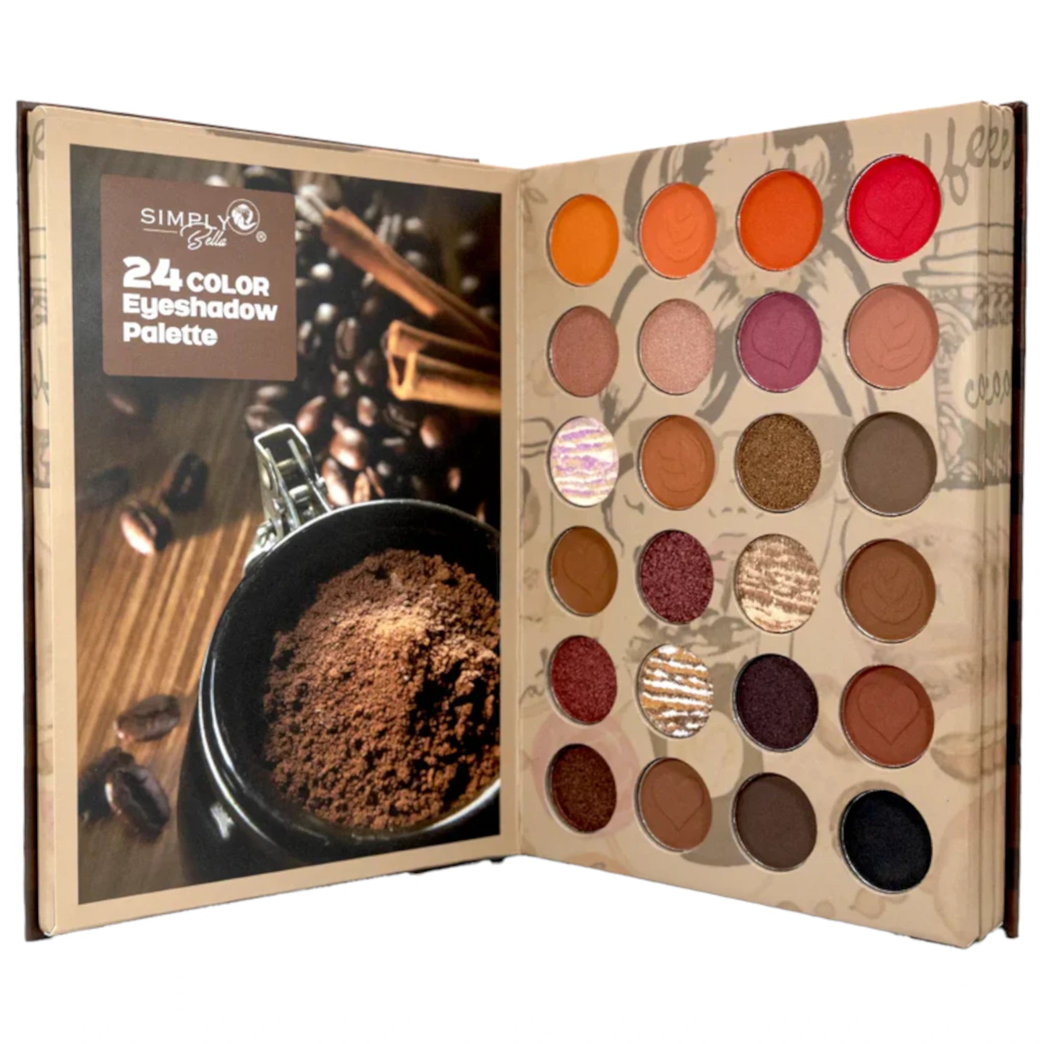 Coffee Time Pressed Pigment Palette Simply Bella | Wholesale Makeup
