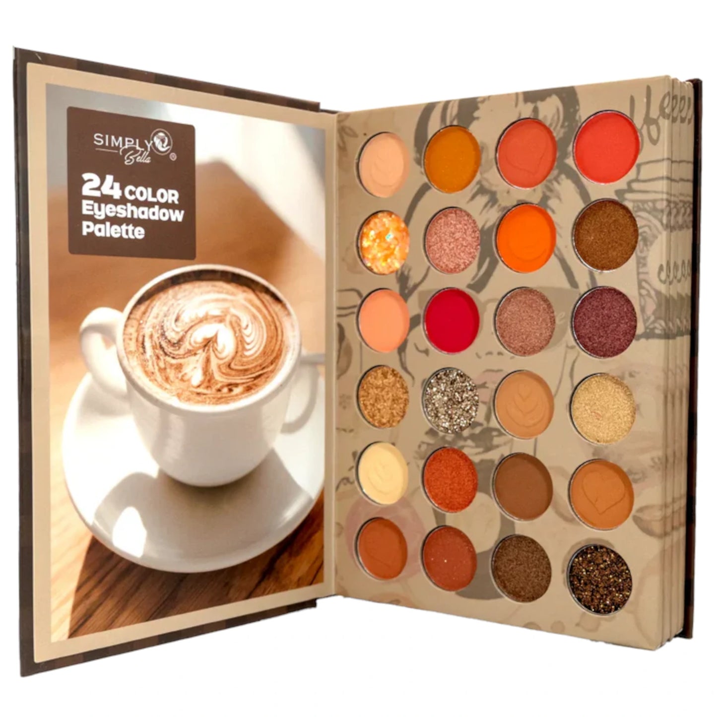 Coffee Time Pressed Pigment Palette Simply Bella | Wholesale Makeup