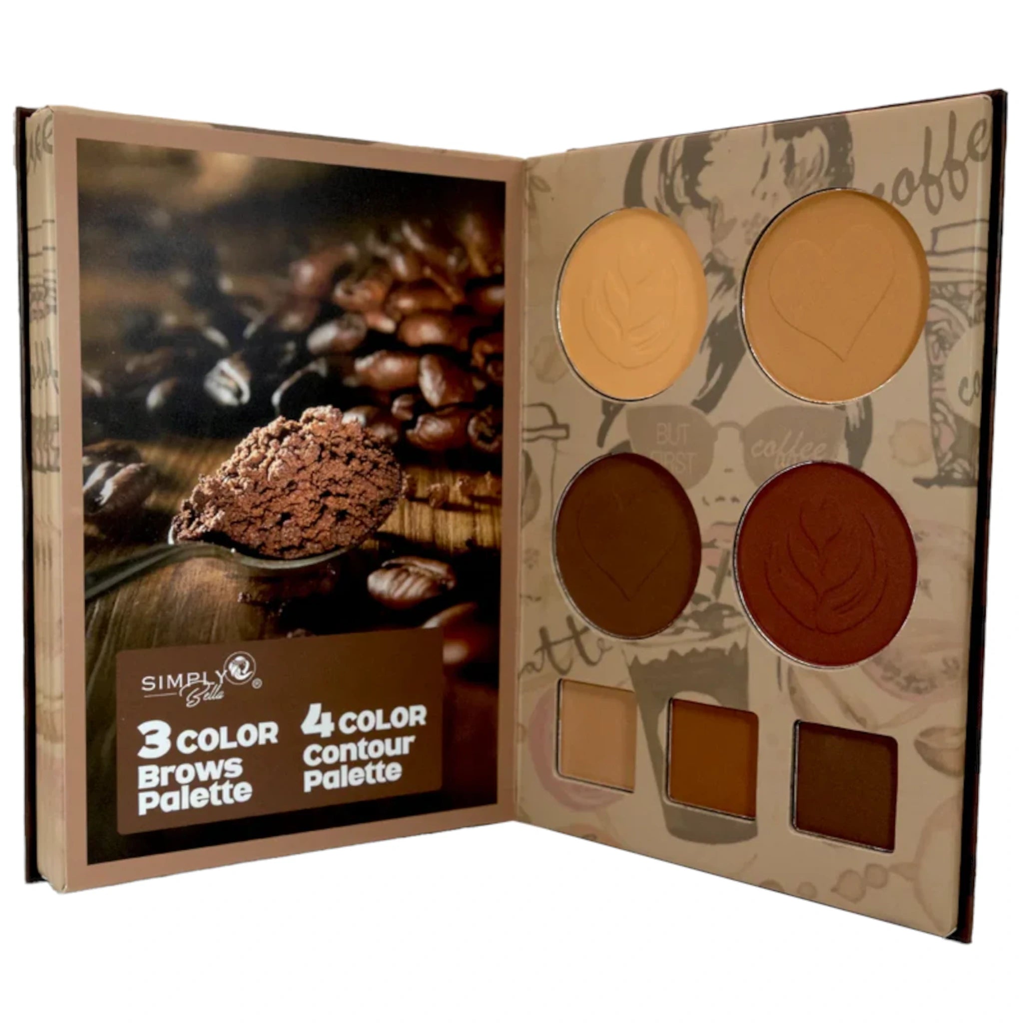 Coffee Time Pressed Pigment Palette Simply Bella | Wholesale Makeup