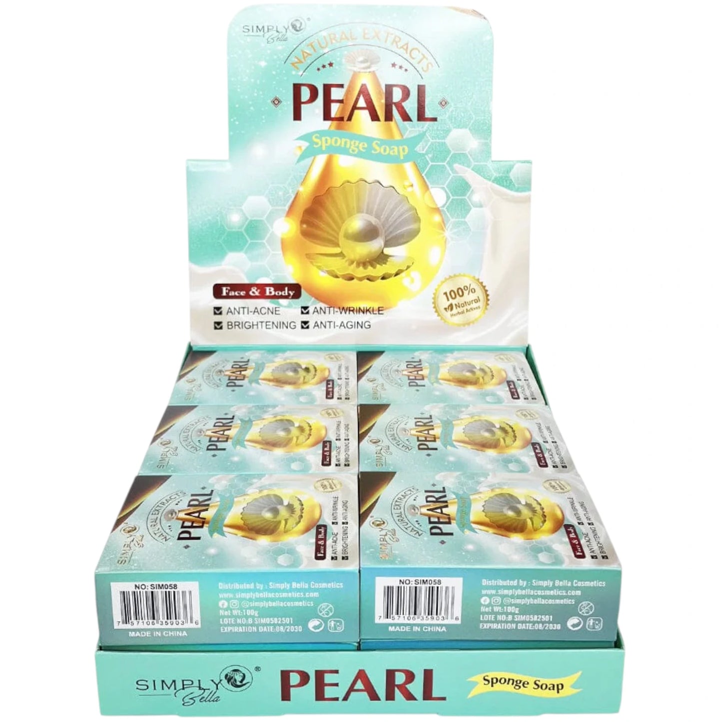 Pearl Sponge Soap - Simply Bella | Wholesale Makeup
