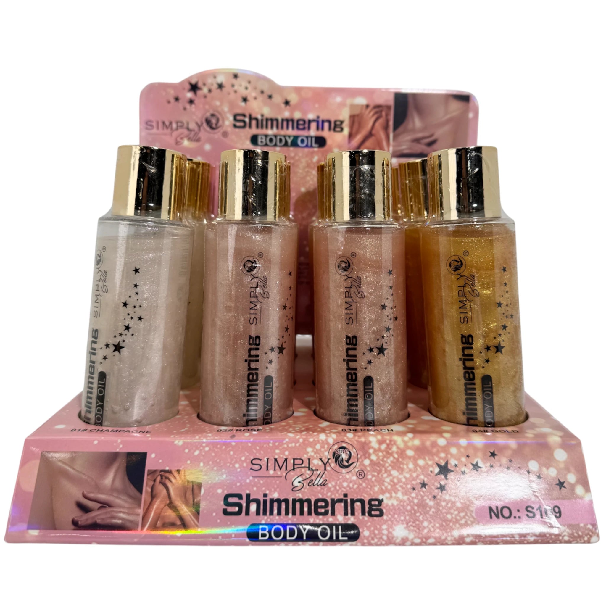 Shimmering Body Oil - Simply Bella | Wholesale Makeup