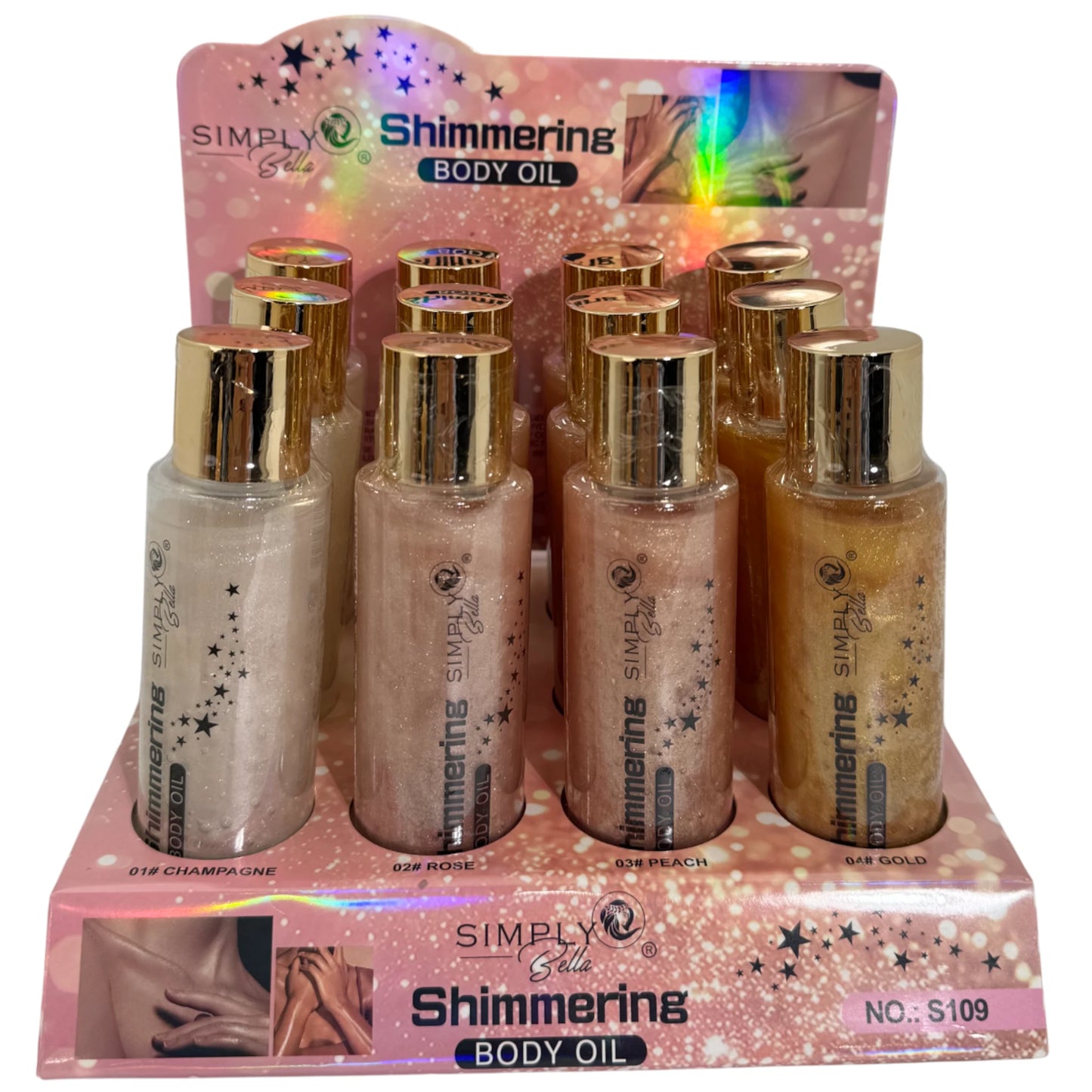 Shimmering Body Oil - Simply Bella | Wholesale Makeup