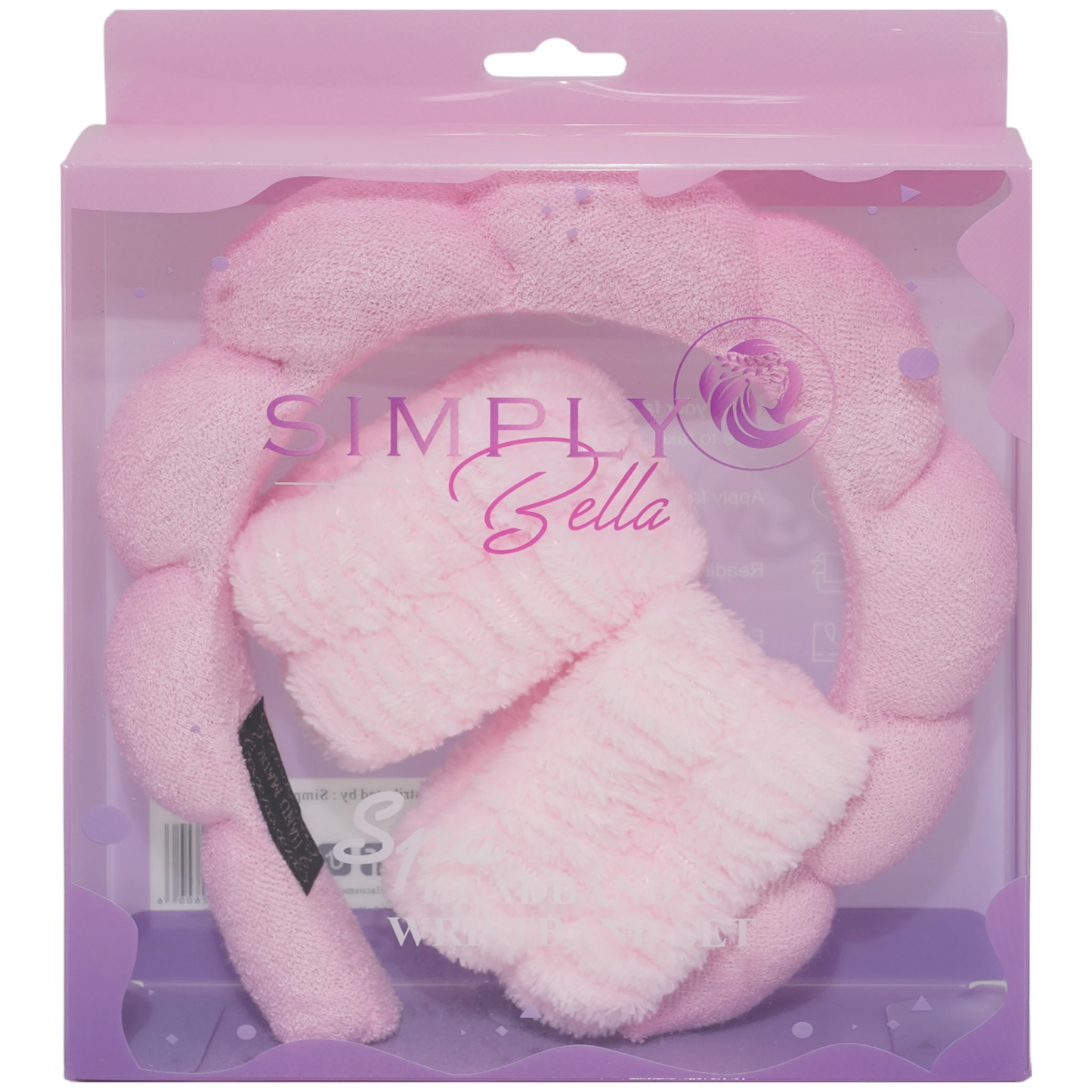 Spa Headband And Wristband Sets - Simply Bella | Wholesale Makeup