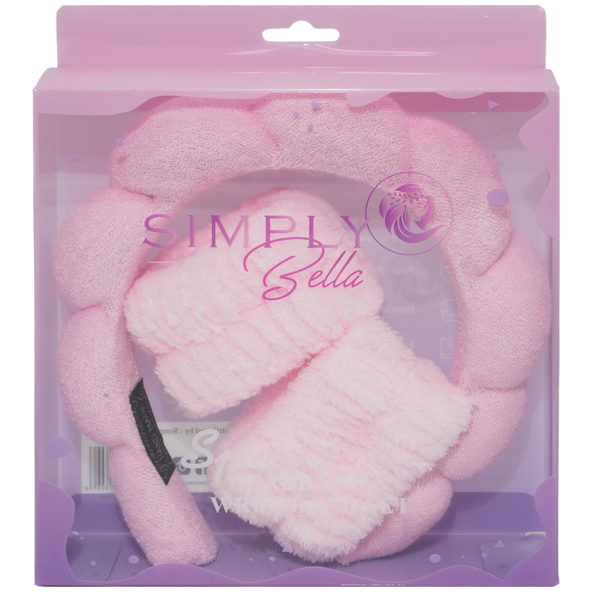 Spa Headband And Wristband Sets - Simply Bella | Wholesale Makeup