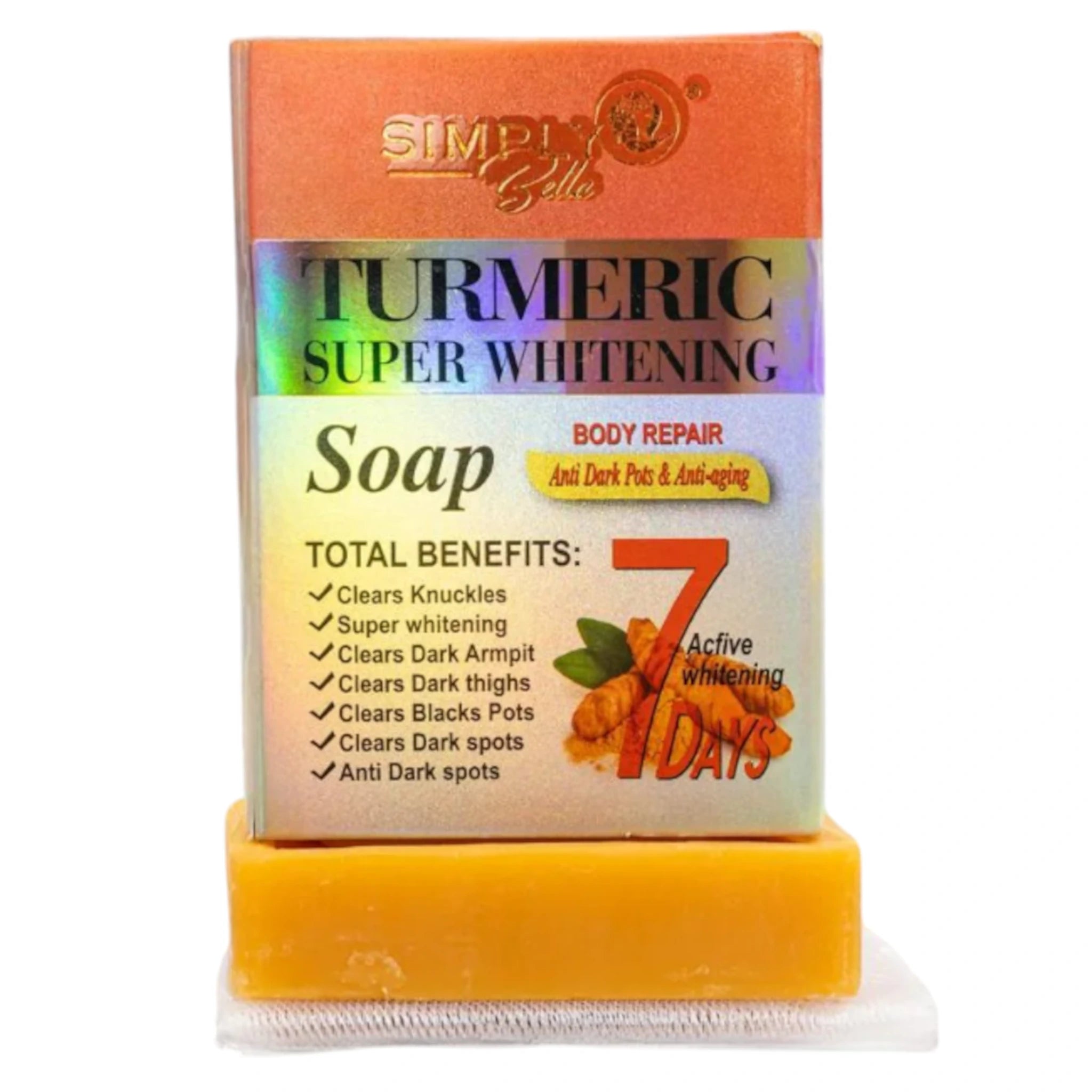 Turmeric Super Whitening Soap Simply Bella | Wholesale Makeup