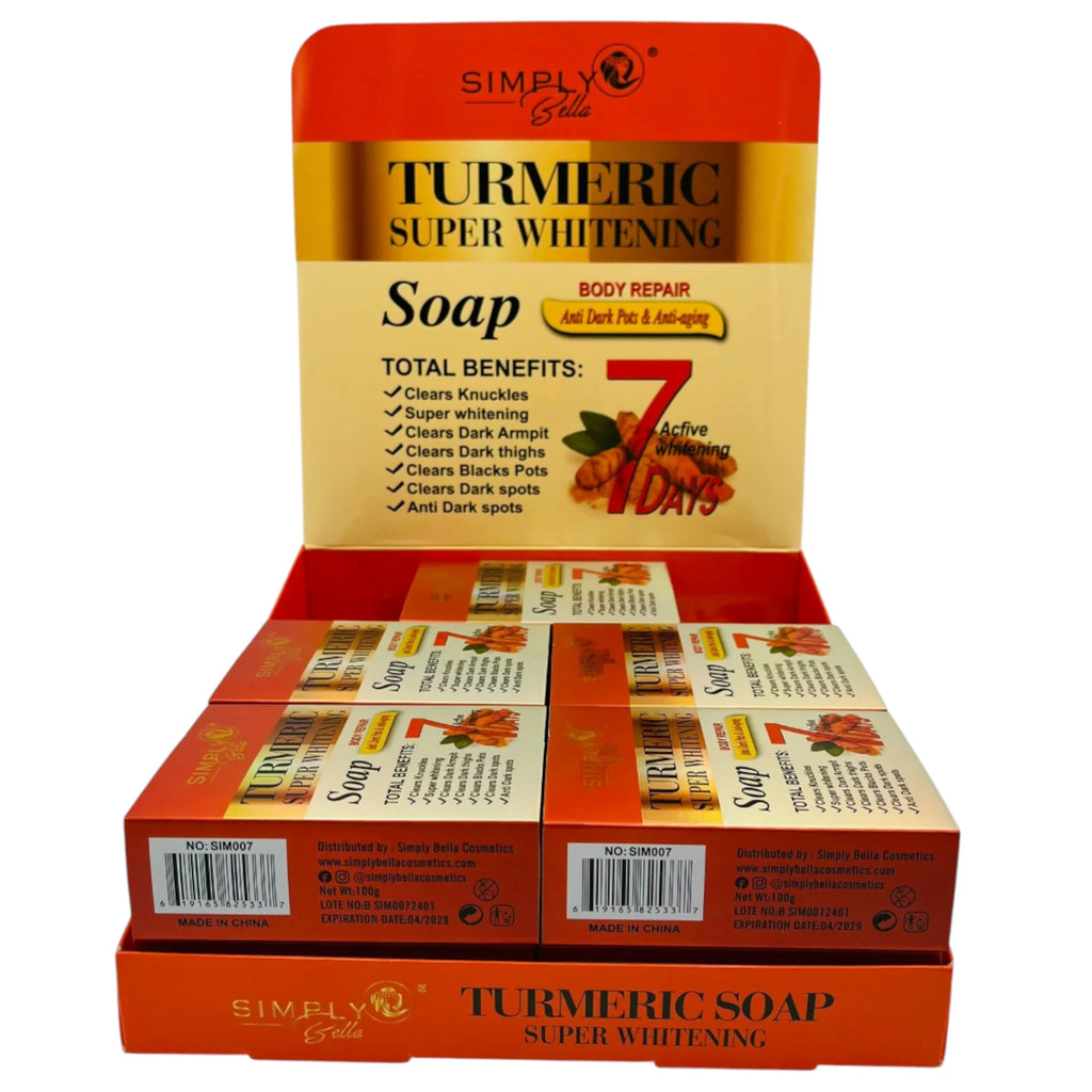 Turmeric Super Whitening Soap Simply Bella | Wholesale Makeup