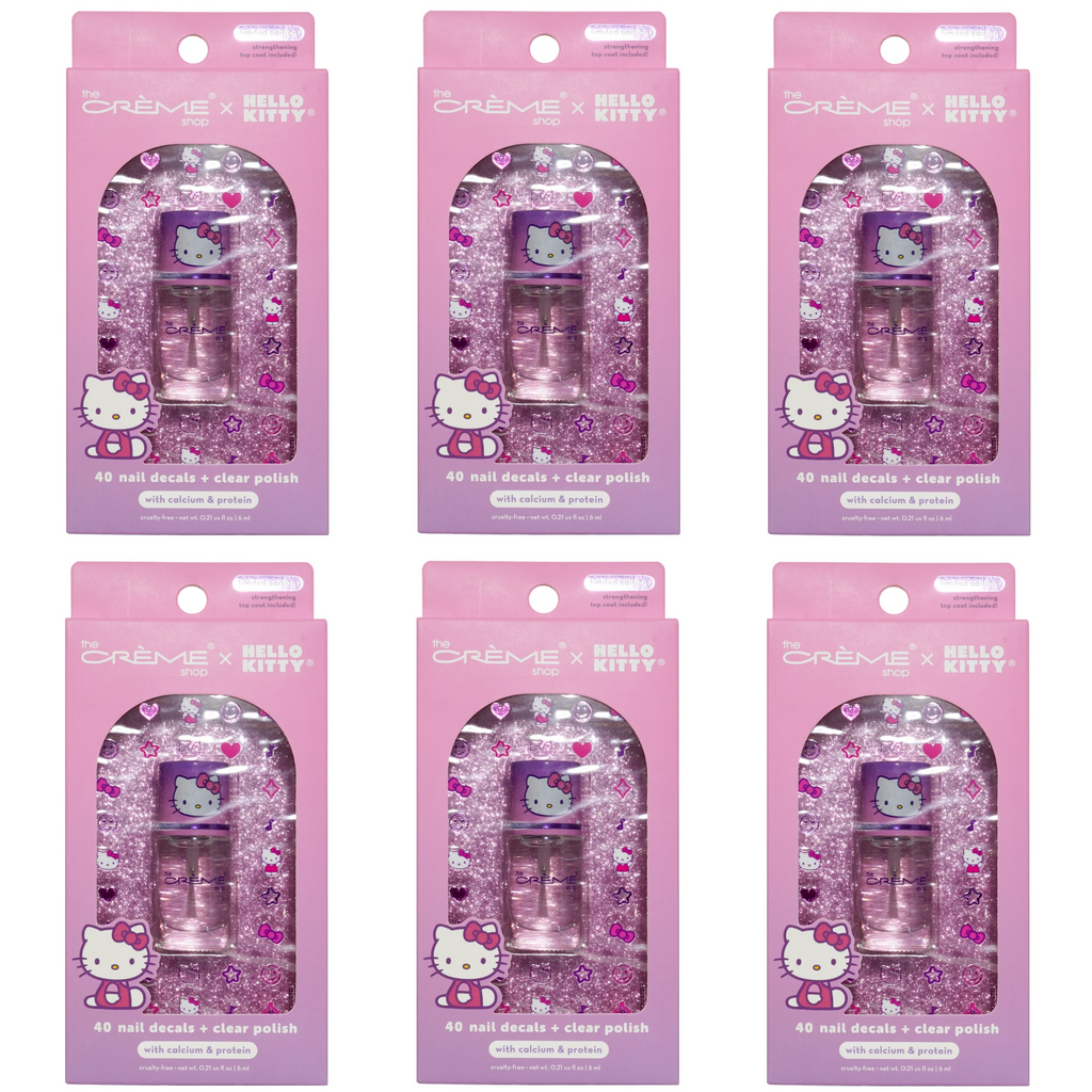 Clear Nail Polish Nail Decals Set - The Creme Shop | Wholesale Makeup