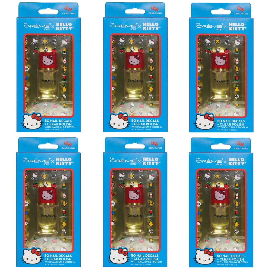 Clear Nail Polish - Nail Decals Set The Creme Shop | Wholesale Makeup